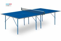 Теннисный стол для помещения swat Hobby 2 blue любительский стол для использования в помещениях 6010 s-dostavka - магазин СпортДоставка. Спортивные товары интернет магазин в Томске 