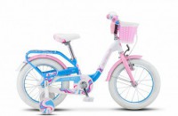 Детский велосипед Stels Pilot-190 16" V030 Белый розовый голубой 2022 - магазин СпортДоставка. Спортивные товары интернет магазин в Томске 