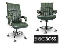 Офисное массажное кресло EGO BOSS EG1001 Малахит в комплектации ELITE натуральная кожа - магазин СпортДоставка. Спортивные товары интернет магазин в Томске 