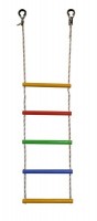 Детская веревочная лестница для ДСК 5 перекладин цвет радуга ЛВ5-3В - магазин СпортДоставка. Спортивные товары интернет магазин в Томске 