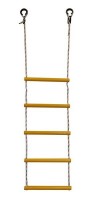 Детская веревочная лестница для ДСК  5 перекладин желтая ЛВ5-2В - магазин СпортДоставка. Спортивные товары интернет магазин в Томске 
