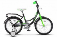 Детский велосипед Stels Flyte 18" Z011 Чёрный салатовый 2022 - магазин СпортДоставка. Спортивные товары интернет магазин в Томске 